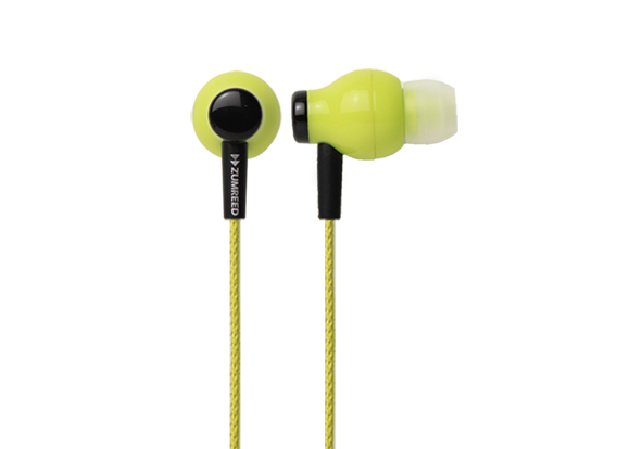 ZUMREED ZHP-100 Canal Tyle Earphone LIME YELLOW