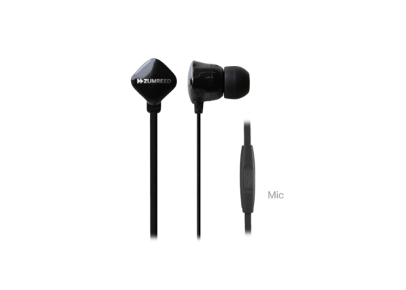 ZUMREED ZHP-120S Black Canal Type Earphones