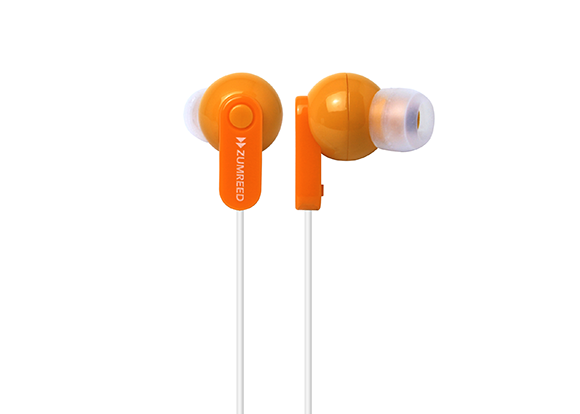 ZUMREED ZHP-017 Orange Canal Type Earphones