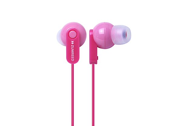 ZUMREED ZHP-017 Canal Type Earphone PINK