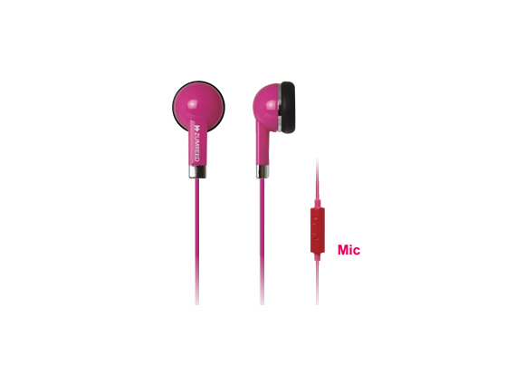 ZHP019S Cosmo ZHP-019S Inner Ear Type Earphone PINK