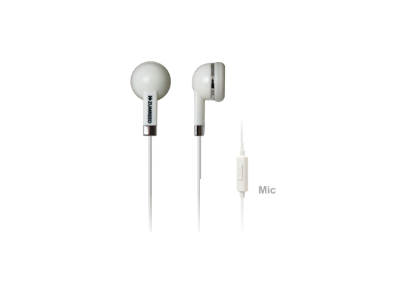 ZHP019S Cosmo ZHP-019S Inner Ear Type Earphone WHITE