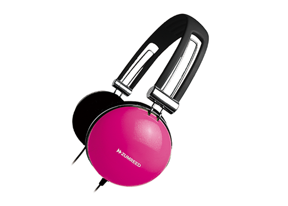 ZUMREED ZHP-400 Portable Stereo Headphone Pink