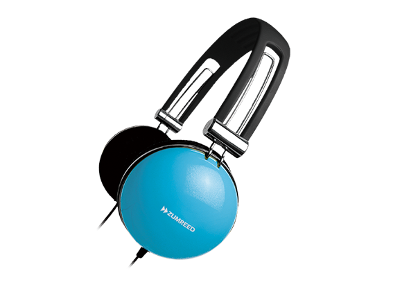 ZUMREED ZHP-400 Portable Stereo Headphones Light Blue